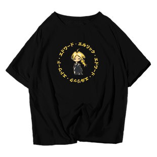 钢之炼金术师等价交换人造人爱德华动漫周边短袖t恤衫男衣服半袖