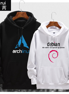 opensuse debian  arch linux gnome程序员猿连帽卫衣外套男衣服