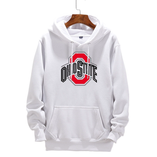 美国俄亥俄州立大学世界名校校服毕业纪念连帽卫衣绒外套男女衣服
