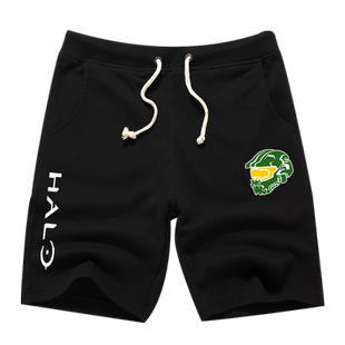 xbox one单机游戏光环无限士官长周边短裤子男休闲裤学生五分裤夏