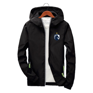 刀塔Liquid液体战队队服dota2连帽夹克男女薄款外套春秋装上衣服