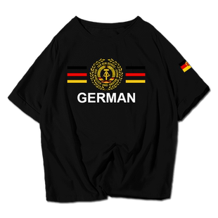 东德德意志民主共和国苏联鹰徽DDR周边短袖t恤衫男女纯棉半袖衣服