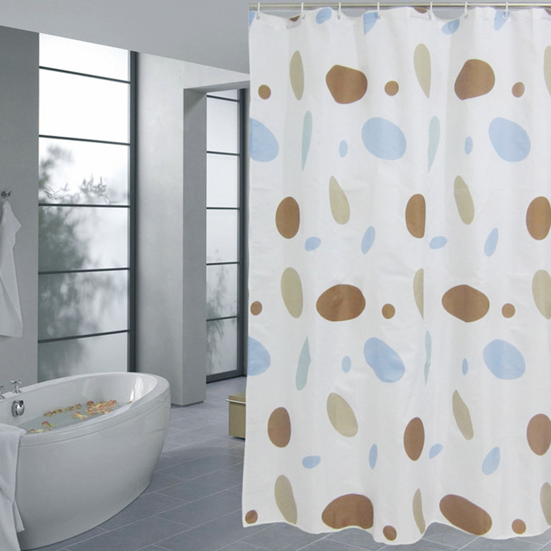 卫生间浴帘防水加厚防霉涤纶布鹅卵石隔断帘高档淋浴帘挡水免打孔|msdalam kategori keluarga/Alat Pembersihan peribadi, perkakas kebersihan/aksesori bilik mandi, Langsir pancuran - dari Buy2taobao.com untuk memberikan perkhidmatan ejen Taobao profesional membeli