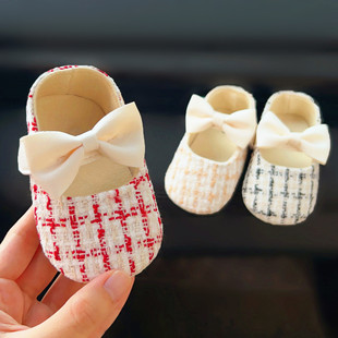学步百天1周岁鞋 春秋夏季 9个月 婴儿鞋 护脚软底女宝宝公主鞋