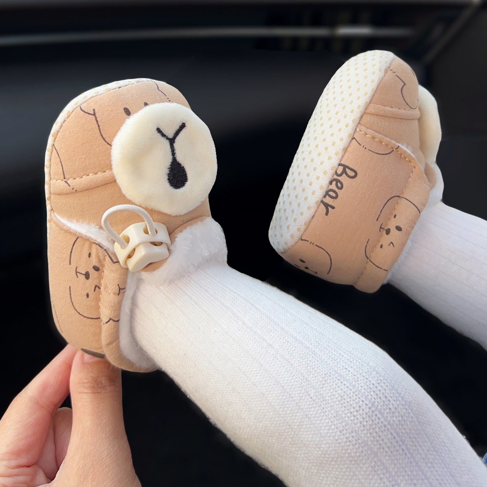 米嘟秋冬婴儿加绒加厚学步鞋棉鞋