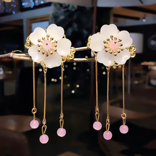 唐装头饰女童汉服古风超仙发夹子中国风小女孩对夹发饰古装配饰品