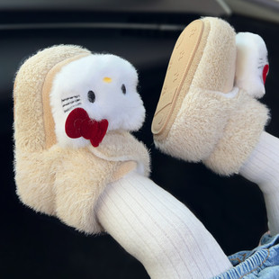 冬季加绒加厚保暖棉鞋女宝宝可爱0-1岁包跟棉靴软胶底新生婴儿鞋2