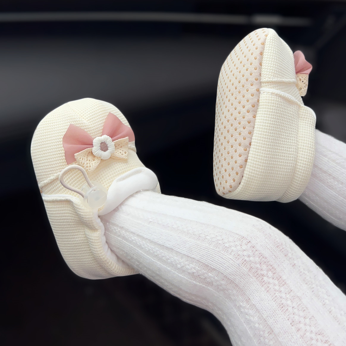 婴儿鞋女宝宝软底鞋松紧带学步鞋