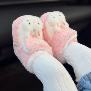 秋冬季 1岁女宝宝软底不掉棉鞋 加绒加厚0 12个月初生幼儿9 婴儿鞋