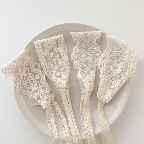 ins韩系女童发饰婴儿包头护囟门发带宝宝甜美公主花边护卤门头饰 - 封面