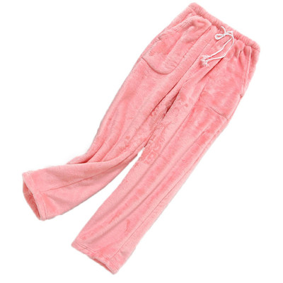 冬季新女士法兰绒睡裤加肥加大码