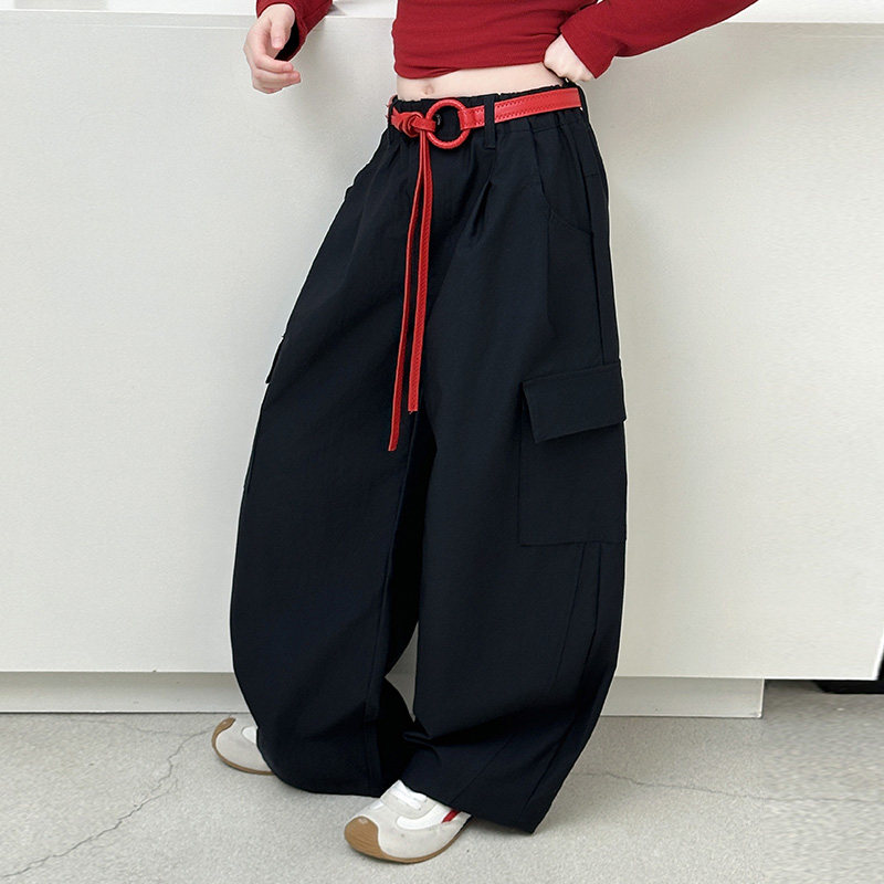 2026春季新款洋气女童百搭时尚宽松工装裤子送皮带,童装/婴儿装/亲子装,裤子,淘宝优惠券,粉丝福利购,淘宝优惠卷