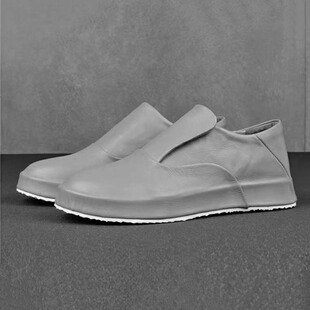 2025潮鞋高端时尚包底男鞋潮鞋时尚休闲鞋手工男鞋简约透气一脚蹬