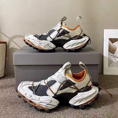 新款男鞋时尚休闲百搭超软厚底巴黎透气老爹运动运动鞋2025春季