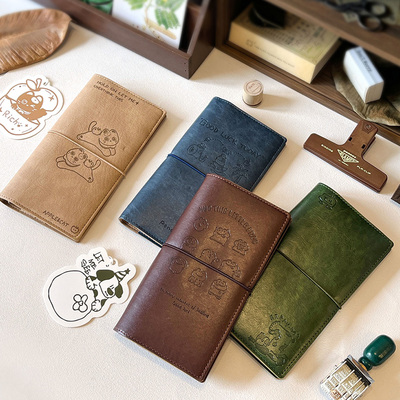 萌物集物系列手账本A6笔记本复古