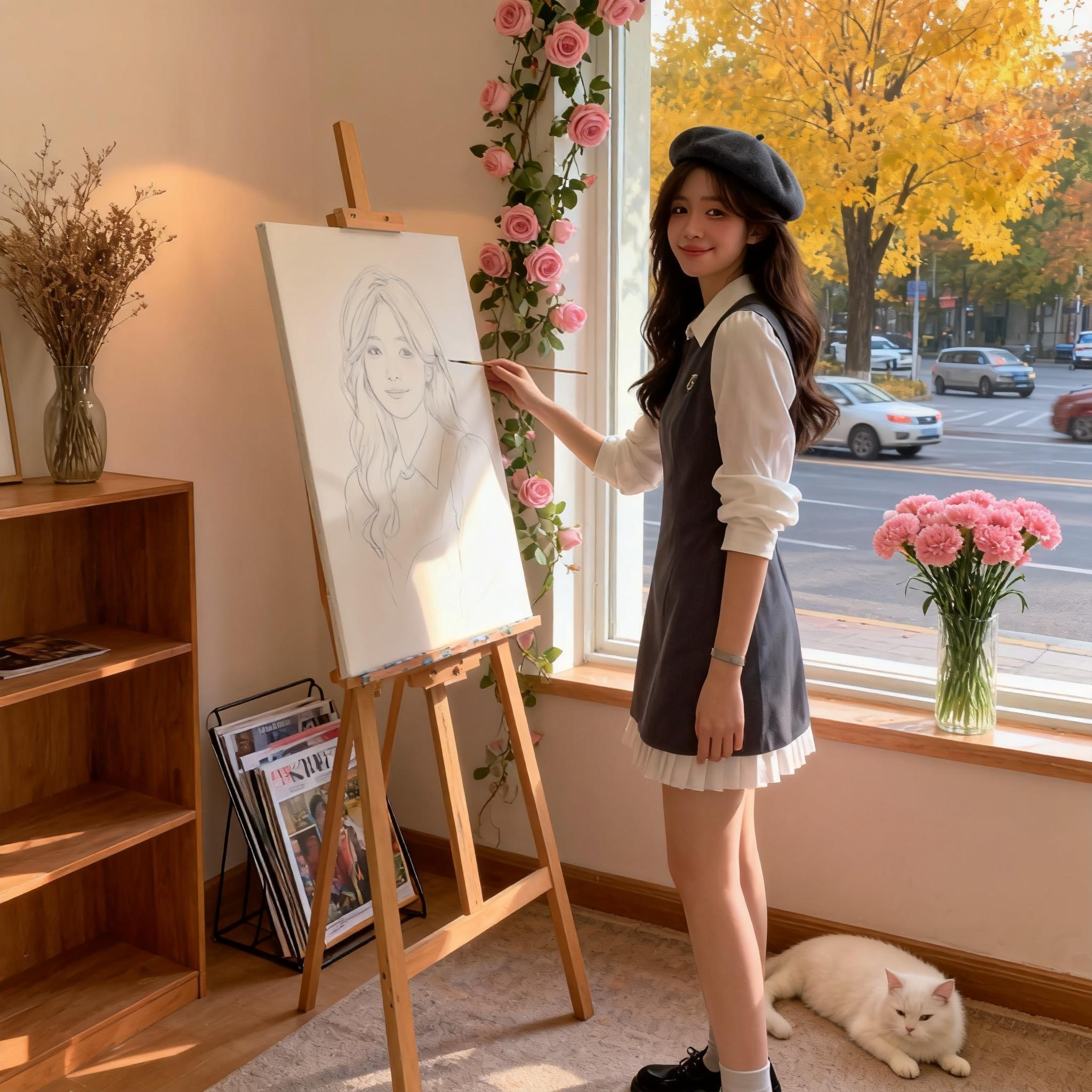 送胸针2025秋韩系高智感千金感修身假两件拼接长袖连衣裙TX0071