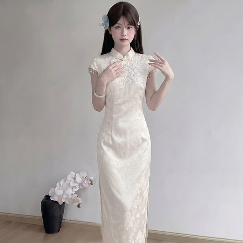 2026夏季女新款显瘦新中式旗袍时尚气质透气舒适修身连衣裙D8120