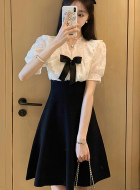 显瘦气质高端名媛连衣裙2026年夏新款高级感精致女装裙子D1321