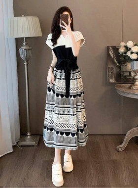 【送腰带】2026春季新款女装高奢时尚百搭气质显瘦连衣裙D1649