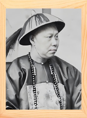 现代装饰画摆件晚清重臣沈葆桢