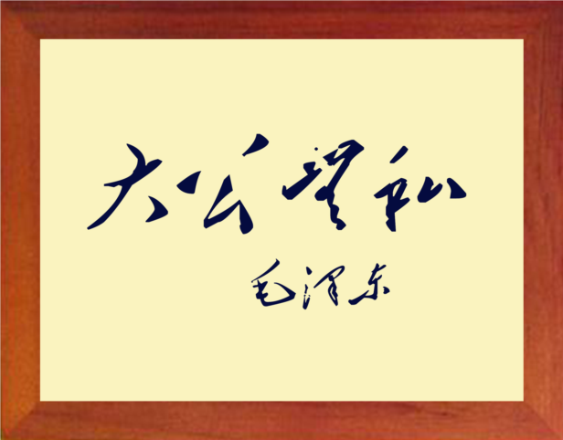 装饰画挂摆件毛体书法大公无私