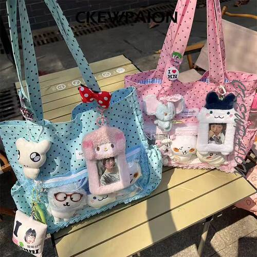 Y2k Cute Ita Bag Girls Transparent Shoulder Bag Fashionable