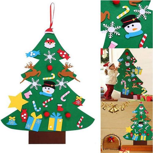 26pcs DIY Felt Christmas Tree Christmas Decoration for Home