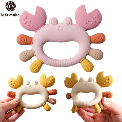 Silicone Baby Teether Baby Toys 0 to 6 Months BPA Free chewi