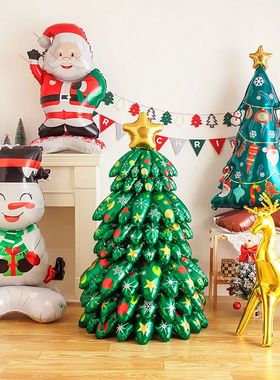 1pc Christmas snowman, Christmas tree and Santa Claus, golde