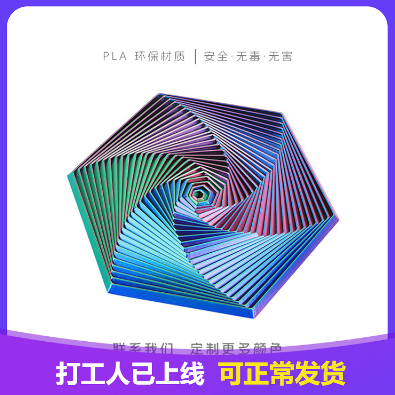 3d Printing Fractal Fidgety Hexagon Decompression Artifact F