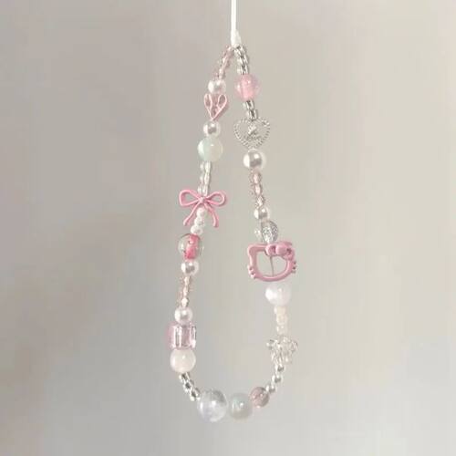 Girl Pink Mobile Phone Ins Chain CCD Hanging Rope DIY Camera