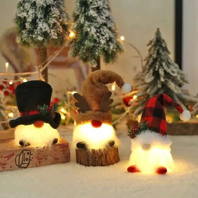 1 Pcs Christmas LED Doll Pendant Christmas e Ornaments Santa