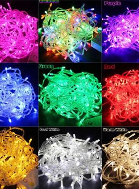 10M 100LEDs LED String Light AC220V AC110V 9 Colors Festoon