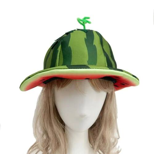 Cartoon Creativity Watermelon Hat Comfortable Cute Wide Brim