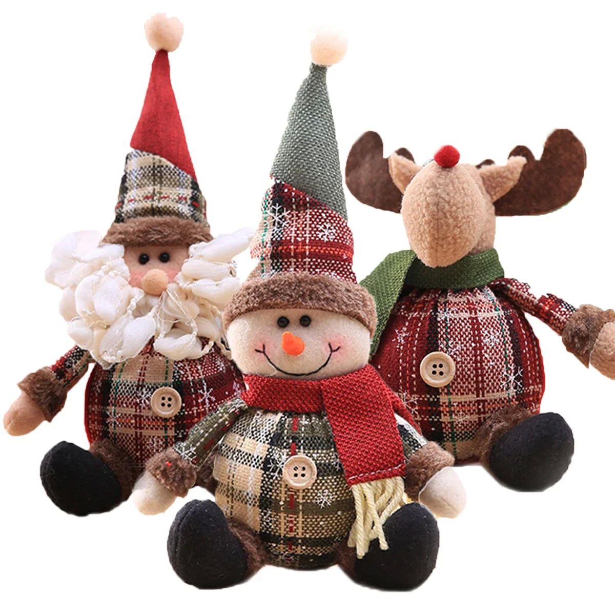 Santa Claus Doll Chirstmas Decorations Home  Decor Table Elk