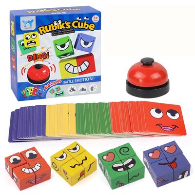 Kids Face Change E Puzzle Building Blocks Montessori Cube Ta