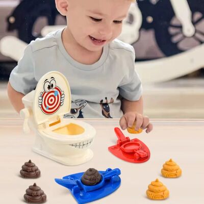 Poo Toy Desktop Game, Toilet Launch Collection Game Dual-Pla