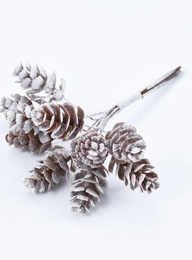 10pcspcs Christmas Artificial Pine Cone Branches Simulation