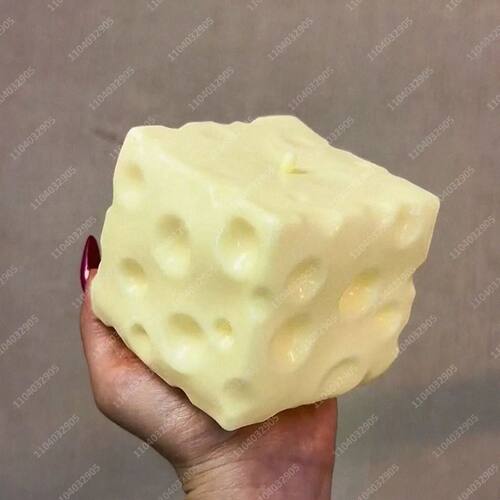 Jumbo Cheese Cube Sss Ball Big Cheese Shapeable Squeeze Ball