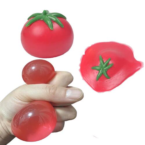 Tomato Squishy Sss Ball Soft Fidget Sensory Toy for ADHD Aut