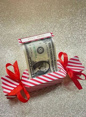 Christmas Money Box For Cash Gift Money Roll Pull Out Surpri