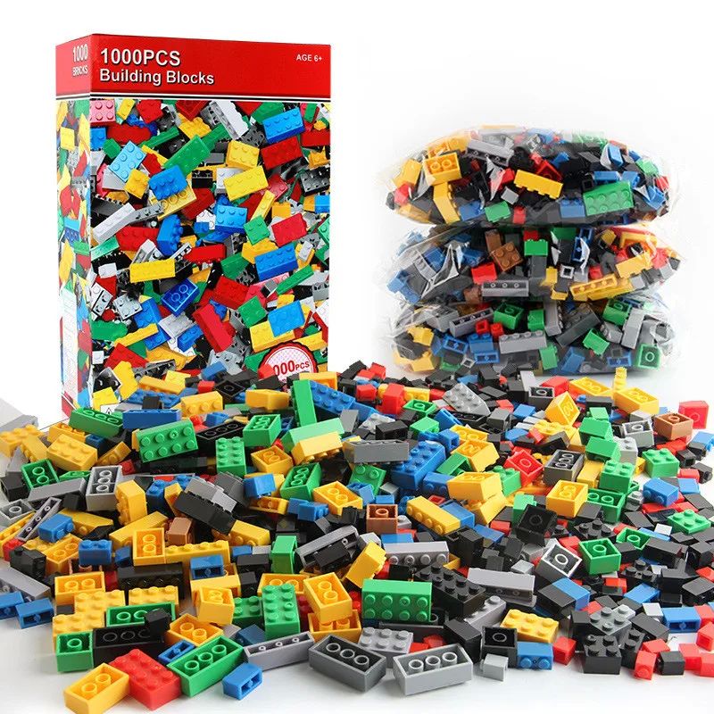 1000 DIY creative building blocks bulk set Urban Classic bui