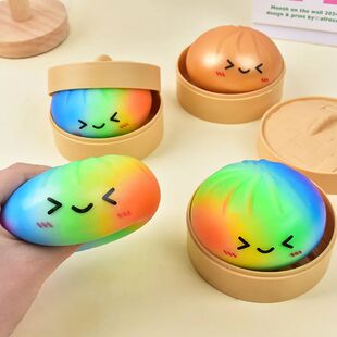 Hot Simulated Colorful Dumpling Squishy Toys Slow Rising Str