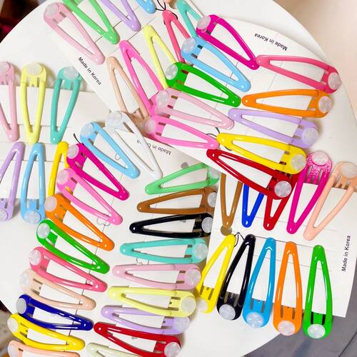 50pcs Candy Color Hairclip Girls Barrette BB Clip Hair Clip