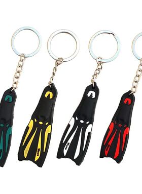 Mini Scuba Diving Fin Key Chain KeyChain Flipper Keyring Div
