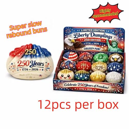 USA 250th Anniversary Liberty Dumplings Squishy Toy Set 1776