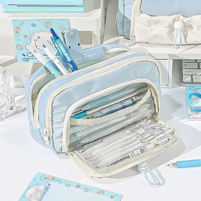 Cute Pencil Bag with Pull String Closure and Large Capacity