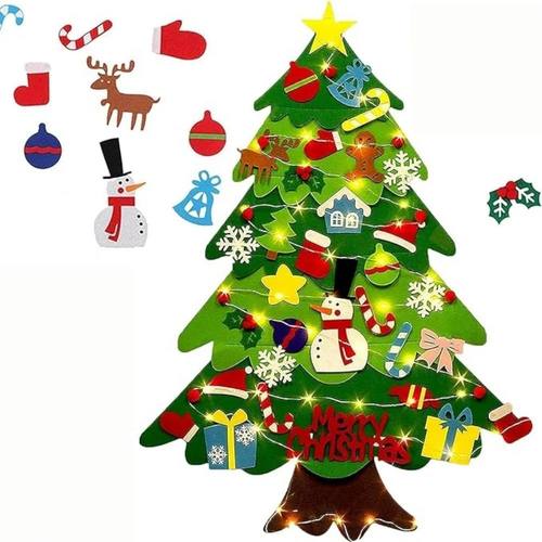 Kids DIY Felt Christmas Tree Merry Christmas Decorations For