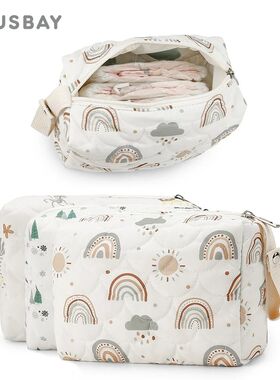 Baby Diaper Bag Waterproof Nappy Bag Reusable Wet/Dry Storag