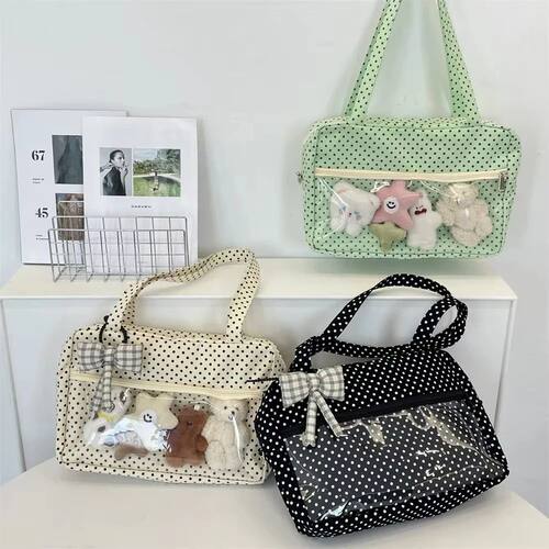 Shoulder Underarm Y2K Ulzzang Ita Bag Woman Polka Dot Tote B